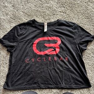 CycleBar Women's Black and Red Crop Top